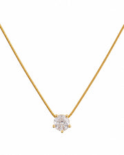 Solitaire Crystal Necklace for Women