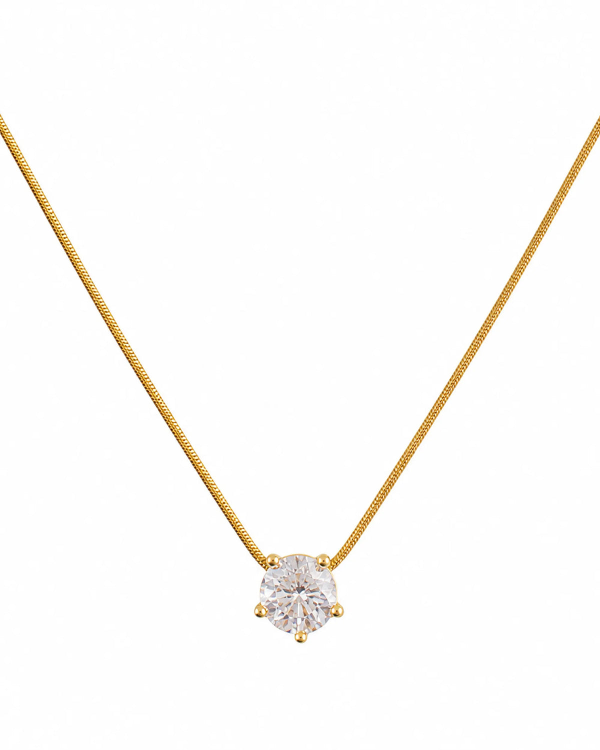 Solitaire Crystal Necklace for Women