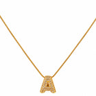 Small Initial A Necklace for Women