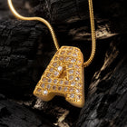 Small Initial A Necklace for Women