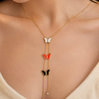 Butterfly Slider Necklace for Women