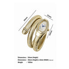 Gold Finish Wrap Style Watch Bracelet