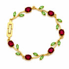 Ruby Tulip Floral Bracelet for Women