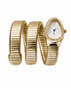 Gold Finish Wrap Style Watch Bracelet