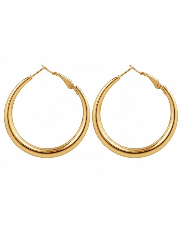 Premium Classic Gold Hoop Earrings