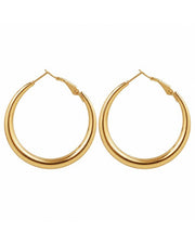 Premium Classic Gold Hoop Earrings