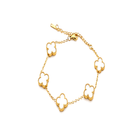 Mother-of-Pearl Clover Bracelet