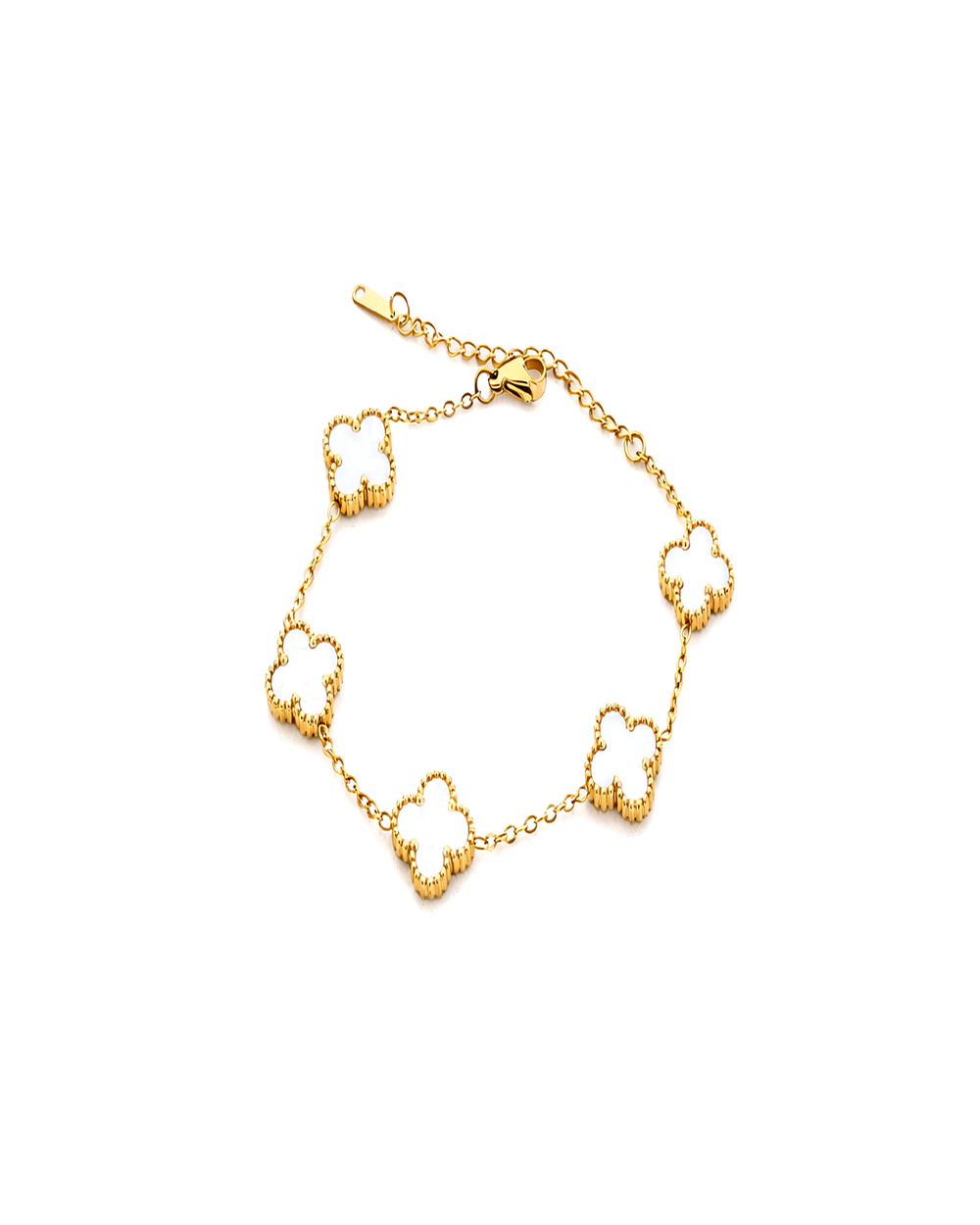 Mother-of-Pearl Clover Bracelet